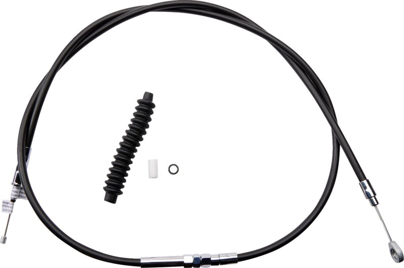 Drag Specialties High-Efficiency Black Vinyl Clutch Cable Fits Harley-Davidson Dyna Models 2006-2009