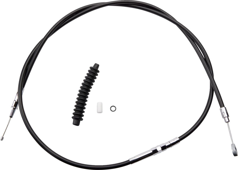 Drag Specialties High-Efficiency Black Vinyl Clutch Cable Fits Harley-Davidson Dyna, Softail, Touring Models 2006-2016