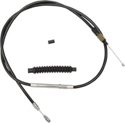 LA Choppers Black Vinyl Clutch Cable Alternate Length Braided #LA-8010C13B