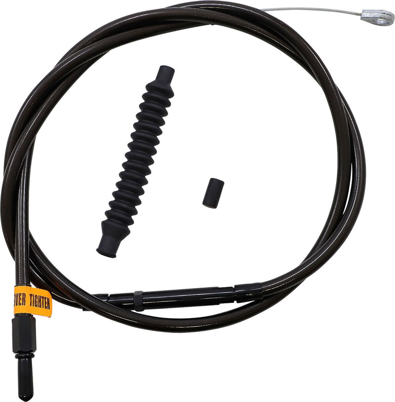 LA Choppers Midnight Braided Clutch Cable Black Alternate Length