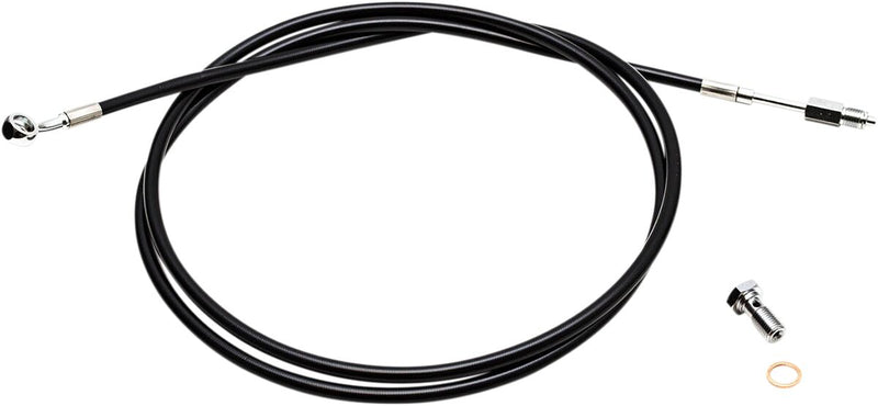 LA Choppers Hydraulic Clutch Line Black Stainless Steel Vinyl #LA-8049C08B