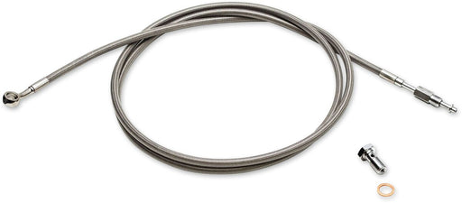 LA Choppers Hydraulic Clutch Line Chrome Steel Stainless Steel