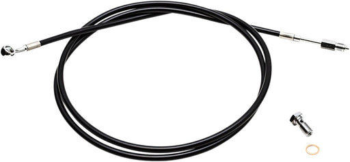 LA Choppers Hydraulic Clutch Line Black Stainless Steel Vinyl