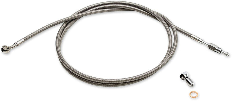 LA Choppers Hydraulic Clutch Line Chrome Steel Stainless Steel