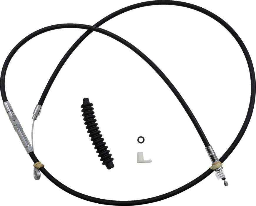 High-Efficiency Black Vinyl Clutch Cable - Housing Length : 188 cm (74") Touring