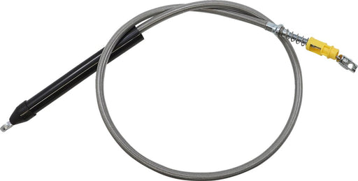 LA Choppers Stainless Steel Braided Clutch Cable Polished Silver Alternate Length