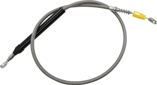 LA Choppers Stainless Steel Braided Clutch Cable Polished Silver Alternate Length