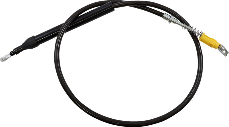 Midnight Braided Clutch Cable Softail Black