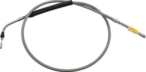 LA Choppers Stainless Steel Braided Clutch Cable Polished Silver Alternate Length