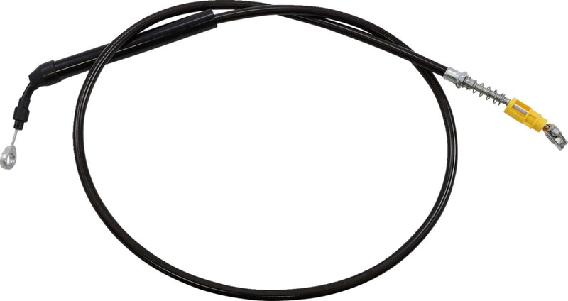 LA Choppers Midnight Braided Clutch Cable Black Alternate Length #LA-8058C19M