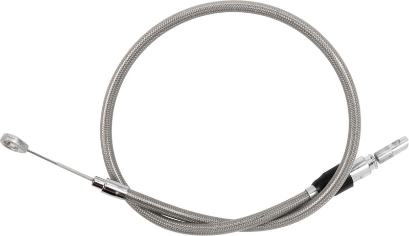 Drag Specialties Quick Connect Clutch Cable Fits Harley-Davidson Softail Models 2018-2024 Chrome| Silver #5323401HE