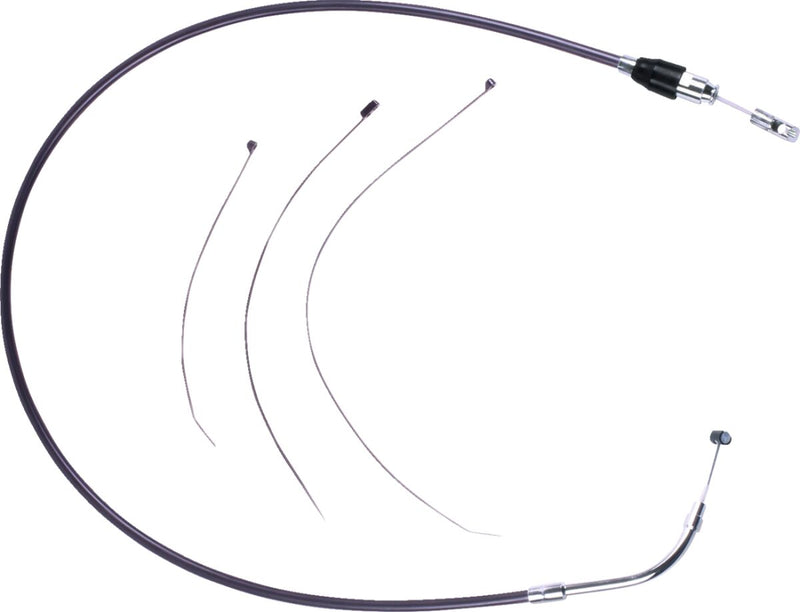 Drag Specialties Quick Connect Clutch Cable Fits Harley-Davidson Touring Models 2023-2024 Black| Chrome #4323904HE