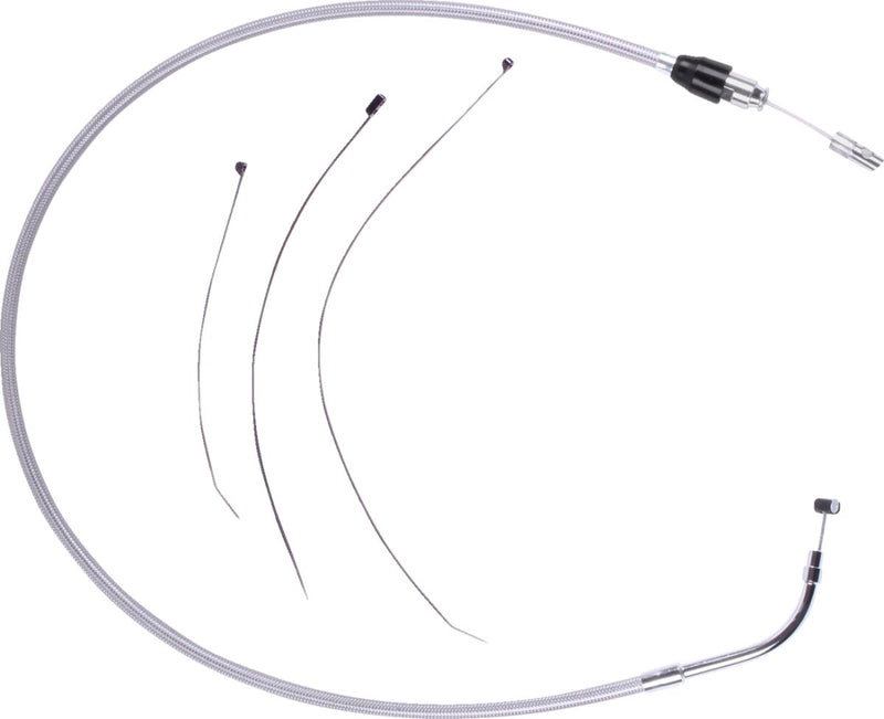 Drag Specialties Quick Connect Clutch Cable Fits Harley-Davidson Touring Models 2023-2024 Chrome| Silver #5323910HE