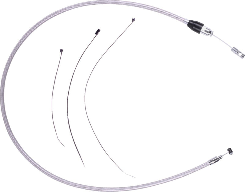 Drag Specialties Quick Connect Clutch Cable Fits Harley-Davidson Touring Models 2023-2024 Chrome| Silver #53238-2HE
