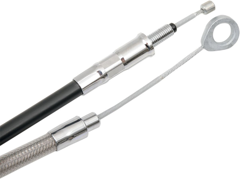 Drag Specialties High-Efficiency Braided Stainless Steel Clutch Cable Fits Harley-Davidson Touring Models 2021-2024