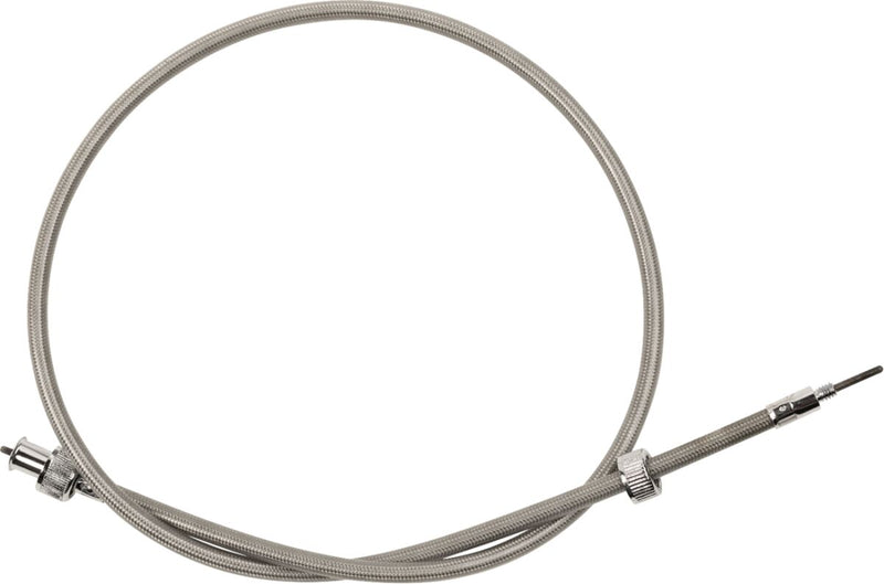 Drag Specialties Clear Coated Stainless Steel Speedometer Cables for Various Various Harley-Davidson Motorcycles (See Fitment List)