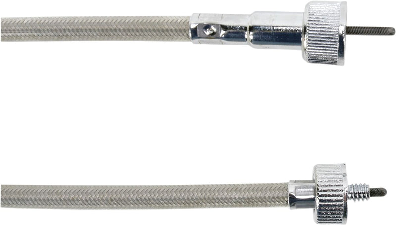 Drag Specialties Clear Coated Stainless Steel Speedometer Cables for Various Various Harley-Davidson Motorcycles (See Fitment List)