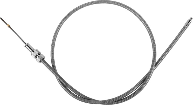 Drag Specialties Clear Coated Stainless Steel Speedometer Cables for 1984,1986-1992 Harley-Davidson FXR and 1979-1984 Harley-Davidson Sportster Motorcycles