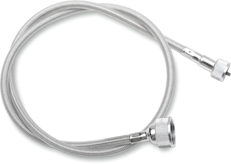 Drag Specialties Clear Coated Stainless Steel Speedometer Cables for Various Various Harley-Davidson Motorcycles (See Fitment List)