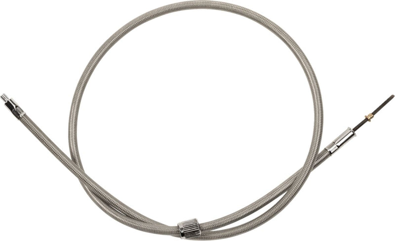 Drag Specialties Clear Coated Stainless Steel Speedometer Cables for Various Various Harley-Davidson Motorcycles (See Fitment List)