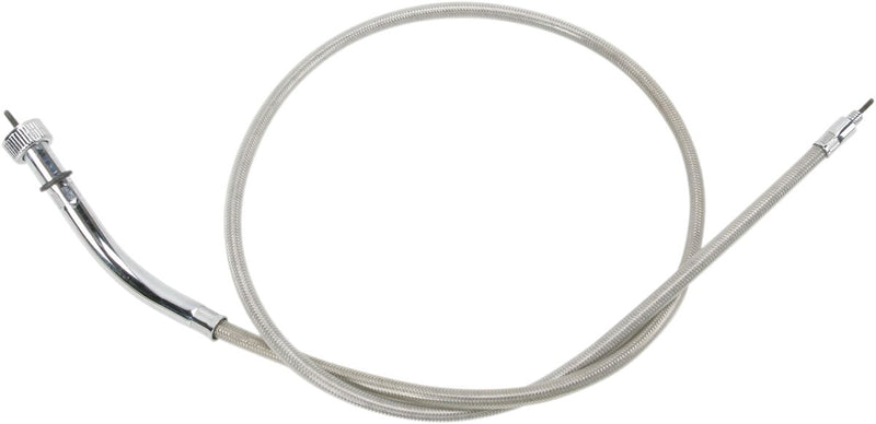 Drag Specialties Clear Coated Stainless Steel Speedometer Cables for Various Various Harley-Davidson Motorcycles (See Fitment List)