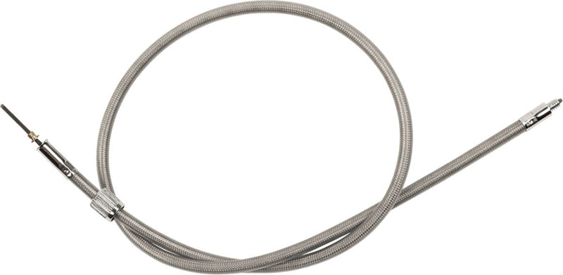 Drag Specialties Clear Coated Stainless Steel Speedometer Cables for 1981-1984,1987-1988 Harley-Davidson Touring and 1987-1995 Harley-Davidson Softail Motorcycles