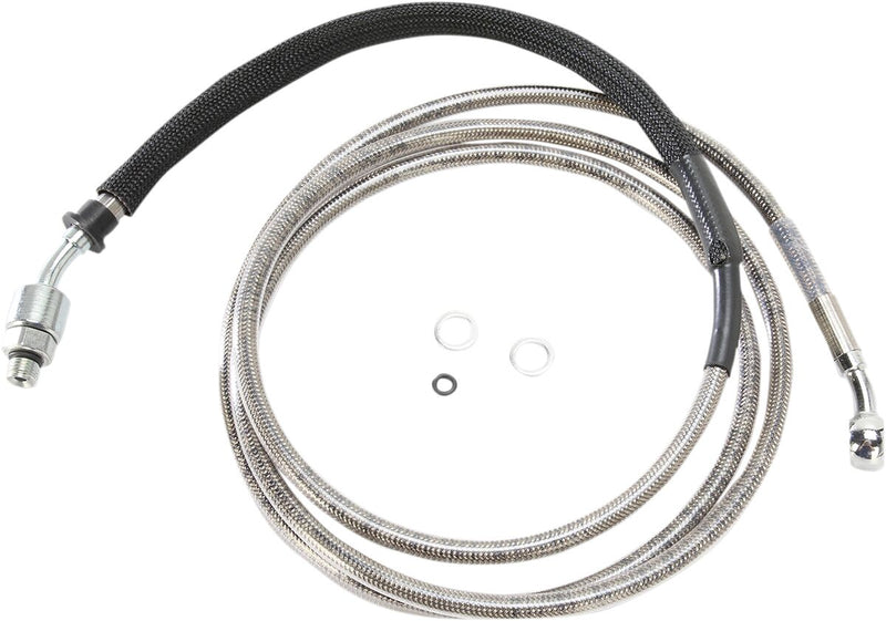 Drag Specialties Stainless Steel Hydraulic Clutch Line Fits Harley-Davidson Softail, Touring Models 2013-2016