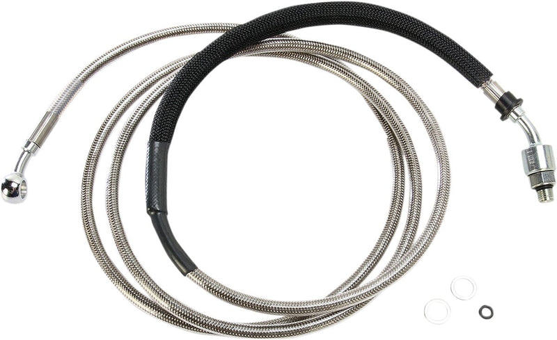 Drag Specialties Stainless Steel Hydraulic Clutch Line Fits Harley-Davidson Softail, Touring Models 2013-2016
