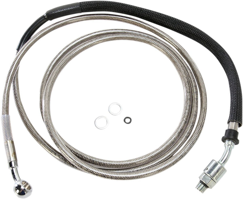 Drag Specialties Stainless Steel Hydraulic Clutch Line Fits Harley-Davidson Softail, Touring Models 2013-2016