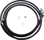 Drag Specialties Stainless Steel Hydraulic Clutch Line Vinyl-Coat Black +254 mm (10") +10"