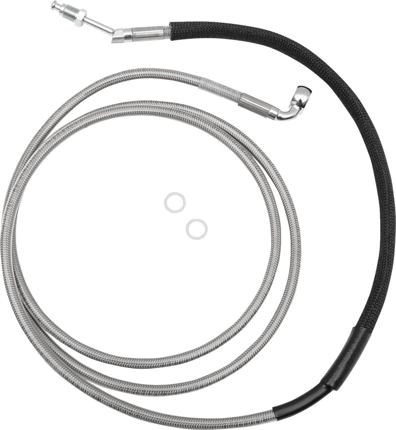 Drag Specialties Stainless Steel Hydraulic Clutch Line Fits Harley-Davidson Touring Models 2015-2020