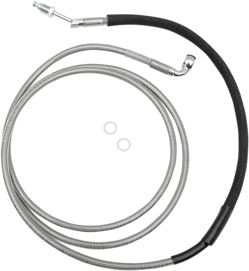 Drag Specialties Stainless Steel Hydraulic Clutch Line Fits Harley-Davidson Touring Models 2015-2020