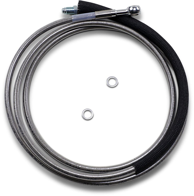 Drag Specialties Stainless Steel Hydraulic Clutch Line Fits Harley-Davidson Touring Models 2017-2020