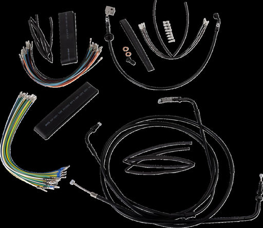 Burly Brand Extended Cable Kit for 2021-2024 HONDA CMX 1100 ABS Black Alternate Length Brake Line Clutch Line