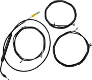 LA Choppers Standard Black Vinyl Handlebar Cable/Brake Line Kit Cable Kit Natural Alternate Length Braided Clutch Line