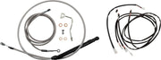 Burly Brand Touring Model Control Kit Complete Cable Kit Silver Brake Line Clutch Line