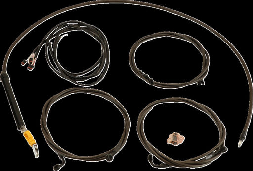 LA Choppers Complete Plug-and-Play Cable Kit Midnight Black Clear-Coated Braided Plug-N-Play Brake Line Clutch Line Black| Clear-Coated| Natural