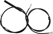 LA Choppers Standard Black Vinyl Handlebar Cable/Brake Line Kit Cable Kit Natural Alternate Length Braided Clutch Line Black| Natural