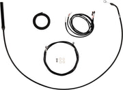LA Choppers Complete Plug-and-Play Cable Kit Black Clear-Coated Alternate Length Braided Brake Line Clutch Line Black| Clear-Coated| Natural #LA-8062KT3-19B