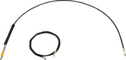 LA Choppers Standard Black Vinyl Handlebar Cable/Brake Line Kit Cable Kit Natural Alternate Length Braided Clutch Line Black| Natural