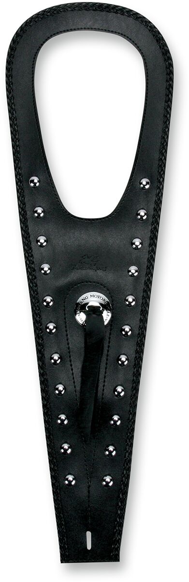 Mustang Cruiser Tank Bib Black Silver Concho Studded Fuel Tank Vinyl