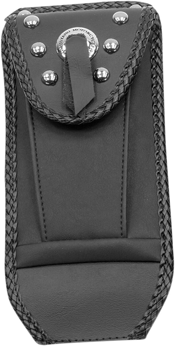 Mustang Tank Bib with Pouch Black Silver Studded Fuel Tank Vinyl
