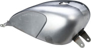 Drag Specialties Legacy Gas Tank Raw Silver Steel #012962