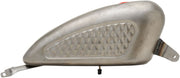 Drag Specialties Custom Gas Tank Raw Silver Diamond Custom Tank Steel #63585D