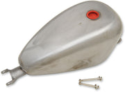 Drag Specialties Custom Gas Tank Raw Silver Peanut Custom Tank Steel