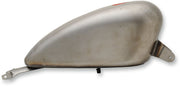 Drag Specialties Custom Gas Tank Raw Silver Peanut Custom Tank Steel Each