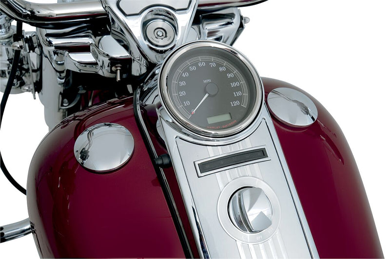 Drag Specialties Gas Cap with Paint Protectors Fuel Cap Chrome Silver Vented Each