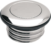 Drag Specialties Pop-Up Gas Cap Fuel Cap Chrome Silver Early Non-Vented Billet Aluminium #03-0328-B1