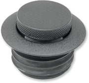 Drag Specialties Pop-Up Gas Cap Fuel Cap Black Wrinkle Early Non-Vented Billet Aluminium #03-328B-B