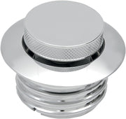 Drag Specialties Pop-Up Gas Cap Fuel Cap Chrome Silver Late Vented Billet Aluminium #T03-0339-A